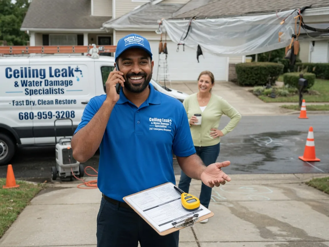 Ceiling Leak Cleanup Mishawaka, IN FAQs